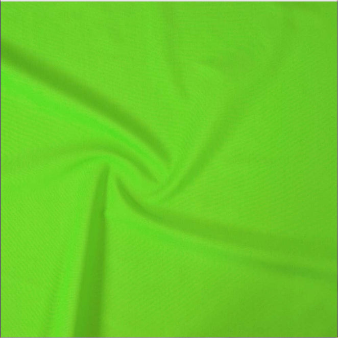 Flourescent Apple Green Sleeveless Dance Leotard for Girls