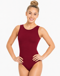 Rubino Red Sleeveless Dance Leotard for Girls